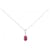 Autre Marque Au750 Ruby Diamond Necklace Red  - view 1