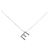 Autre Marque Au750 Diamant Initial E Halskette Silber