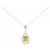 Autre Marque Collana in diamante Sphene Pt900 Pt850 Argento