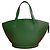 Bolsa de mão Louis Vuitton Saint Jacques em couro Epi Verde