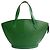 Bolsa de mão Louis Vuitton Saint Jacques em couro Epi Verde - vista 2