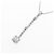 Autre Marque Collana di diamanti K14WG K18WG Argento - vista 3