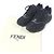 Fendi FASTER TRAINERS FF-Logo Zucca-Mesh-Leder-Sneaker Schwarz - Ansicht 2