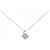 Autre Marque Au750 Kleeblatt-Diamant-Halskette Silber