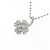 Autre Marque Au750 Kleeblatt-Diamant-Halskette Silber - Ansicht 4