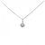 Autre Marque Collana a Fiore in Oro Bianco Au750 e Diamanti Argento