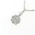 Autre Marque Collana a Fiore in Oro Bianco Au750 e Diamanti Argento - vista 3