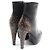 Botines de cuero Monogram Afterglow de Louis Vuitton Castaño Negro - vista 2