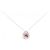 Autre Marque Collana in Rubino K10PG Flower Rosa
