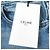 Céline Falda de denim lavado con cadena Celine S195 571Q 08YC Azul - vista 10