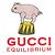 Camiseta de algodón con bordado de cerdo EQUILIBRIUM de Gucci Blanco Multicolor Blanco roto - vista 3