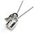 Collana Louis Vuitton Pandantif Lockit in oro bianco Au750 Argento