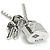 Collana Louis Vuitton Pandantif Lockit in oro bianco Au750 Argento - vista 3