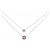 Autre Marque Au750 Saphir-Diamant-Halskette Silber