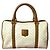 Céline Celine Macadam Trionfo Handtasche aus PVC und Leder Braun Weiß