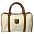 Céline Celine Macadam Trionfo Handtasche aus PVC und Leder Braun Weiß - Ansicht 2