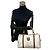 Céline Celine Macadam Trionfo Handtasche aus PVC und Leder Braun Weiß - Ansicht 3