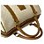Céline Celine Macadam Trionfo Handtasche aus PVC und Leder Braun Weiß - Ansicht 5