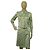 Timeless Vestido de seda 100% Chanel Coco Mark Verde - vista 6