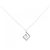 Autre Marque Collana in platino e diamanti Argento