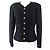 Chaqueta de lana COCO Mark de Chanel Negro Dorado