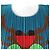Issey Miyake POLYESTER-OBERTEIL PLEATS PLEASE PP33-JK642 Blau - Ansicht 4