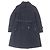 Autre Marque Cappotto doppiopetto in lana e cotone gommato Mackintosh Blu Blu navy