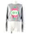 Baumwoll-Sweatshirt mit Gucci-Interlocking-G-Druck Grau