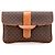 Céline Clutch de lona recubierta Macadam marrón Celine Castaño