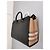 Borsa Burberry GM in pelle nera e tela check Marrone Nero - vista 2