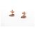 ORECCHINI DJULA GRANDI PERLE IN ORO ROSA 18K E DIAMANTI DA 0,34 CTS D'oro - vista 5