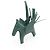 Hermès Rodeo Pegasus Kalb Charm Grün - Ansicht 6