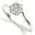 Autre Marque Chow Tai Seng Flower Diamant Ring aus Au750 Silber