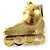 Chanel Brosche Rollschuhe Golden - Ansicht 2