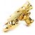 Chanel Brosche Rollschuhe Golden - Ansicht 3