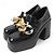 Stella Mc Cartney Mocassini in pelle Stella McCartney con catena Nero