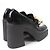 Stella Mc Cartney Mocassini in pelle Stella McCartney con catena Nero - vista 2