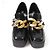 Stella Mc Cartney Mocassini in pelle Stella McCartney con catena Nero - vista 3