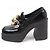 Stella Mc Cartney Mocassini in pelle Stella McCartney con catena Nero - vista 4