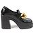 Stella Mc Cartney Mocassini in pelle Stella McCartney con catena Nero - vista 5