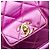 Timeless Chanel Coco Mark Matelassé Lammfell Rucksack Silber Pink - Ansicht 9