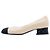 Ballerine in pelle Chanel Nero Beige - vista 3