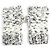 Woll- und Kaschmirhandschuhe COCO Mark mit Strass Chanel P39194 Schwarz Weiß - Ansicht 3