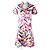 Chanel COCO-Muster Seiden-Einteiler Pink Rot Blau Beige