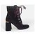 Stivaletti Prada in suede con lacci neri e dettagli dorati Nero Gold hardware - vista 2