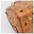MCM Logogram Vicetos Boston Tasche aus PVC-Leder in Braun und Gold Auth BA4839 Golden - Ansicht 16
