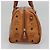 MCM Logogram Vicetos Boston Tasche aus PVC-Leder in Braun und Gold Auth BA4839 Golden - Ansicht 3