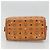 MCM Logogram Vicetos Boston Tasche aus PVC-Leder in Braun und Gold Auth BA4839 Golden - Ansicht 5