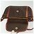 Céline Borsa a Spalla in Tela Macadam CELINE in Pelle PVC Marrone Oro Auth ki5951 D'oro - vista 9