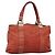 Gucci Bamboo Tote Bag Leder Rot Silber 232947 Auth 139547
